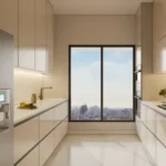 Evershine Bliss Khar West 3 BHK Kitchen With Parallel Counters And Window