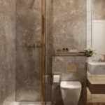 Evershine Bliss Khar West 3 BHK Bathroom With Toilet And Glass Shower