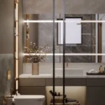 Evershine Bliss Khar West 3 BHK Bathroom With Washbasin And Mirror