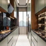 Gala Paramount Matunga 3 BHK Kitchen With Parallel Cabinets And Window