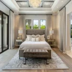 Isprava Ocaso Vaddo Alibaug 4 BHK Bedroom With Bed Facing Glass Doors