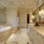 Isprava Ocaso Vaddo Alibaug 4 BHK Bathroom With Freestanding Bathtub And Double Vanity