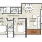 Kalpataru Elitus Mulund 3 BHK Type 3 Floor Plan