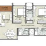 Kalpataru Elitus Mulund 3 BHK Type 4 Floor Plan