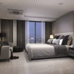 Kalpataru Elitus Mulund 3.5 BHK Bedroom With Bed Facing Window