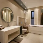 Kalpataru Verbina Poonam Nagar JVLR Mumbai 3.5 BHK Bathroom With Bathtub And Wall Mirror