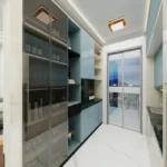 Kalpataru Verbina Poonam Nagar JVLR Mumbai 3.5 BHK Utility Area With Built In Cabinets And Balcony Door