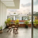 La Sierra Vagator Villa Balcony With Table And Chairs