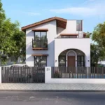Mulberry Hills Karjat Villa Front Elevation With Boundary Fence