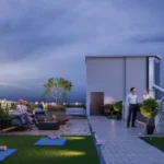 Purva Clermont Chembur Rooftop Area With Outdoor Seating Telescope Grass Mats Planters