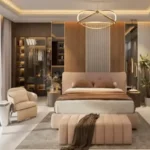 Purva Estrella Andheri West 4 BHK Bed With Bench And Chair Bedroom