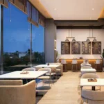 Purva Estrella Andheri West Cafe Area With Tables And Upholstered Chairs