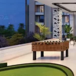 Purva Estrella Andheri West Foosball Table Near Large Glass Windows