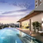 Purva Estrella Andheri West Rooftop Pool With Wooden Deck