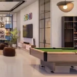 Purva Estrella Andheri West Games Room With Pool Table And Sofas
