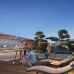 Purva Estrella Andheri West Terrace Area With Telescope And Lounge Chairs