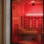 Purva Estrella Andheri West Sauna Room With Wooden Benches