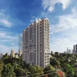 Romell Asrava Andheri West High Rise Building Above Green Trees