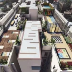 Romell Asrava Andheri West Rooftop Amenities With Walkways And Seating