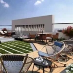 Romell Asrava Andheri West Terrace Seating Area With Planters