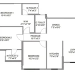 Romell Asrava Andheri West Three Bedroom Floor Layout
