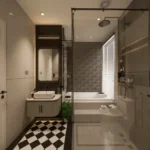 Runwal Forevergreen Kanjurmarg 3 BHK Bathroom With Shower Partition And Bathtub