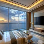 Runwal Malabar Malabar Hill 5 BHK Duplex Bedroom With Designer TV Wall