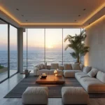 Runwal Malabar Malabar Hill 5 BHK Duplex Living Room With Elegant Corner Seating