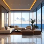 Runwal Malabar Malabar Hill 5 BHK Duplex Living Room With Grand Sofa Seating