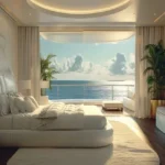 Runwal Malabar Malabar Hill 5 BHK Duplex Bedroom With Plush Curved Bed