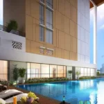 Runwal Pinnacle Mulund Pool Deck With Sun Loungers