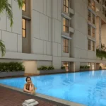 Runwal Pinnacle Mulund Swimming Pool Along Apartment Building