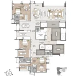 Rustomjee Cliff Tower Bandra West Mount Mary Apartment Floor Layout Plan