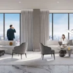 Rustomjee Cliff Tower Bandra West Mount Mary Club Lounge With Chairs And Windows