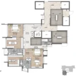 Rustomjee Cliff Tower Bandra West Mount Mary Apartment Floor Layout Plan