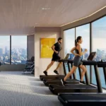 Rustomjee Cliff Tower Bandra West Mount Mary Gym With Treadmills And Large Windows