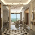 Sunteck Altavia Goregaon West Foyer With Marble Floor And Glass Partition