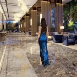 Sunteck Altavia Goregaon West Lobby With Marble Floor And Seating