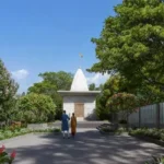 Sunteck Altavia Goregaon West Temple Area With Garden Pathway