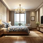 Vaswani Seascape Juhu Tara Road 4 BHK Bedroom With Double Bed And Large Windows