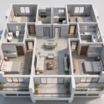 Vaswani Seascape Juhu Tara Road 4 BHK Floorplan