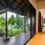 Villa Siolim Bardez North Goa Covered Walkway With Garden