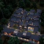 Villa Siolim Bardez North Goa Night Aerial Villa Cluster