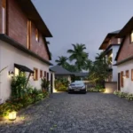 Villa Siolim Bardez North Goa Paved Driveway With Parked Car