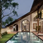 Villa Siolim Bardez North Goa Rectangular Pool With Arched Entry