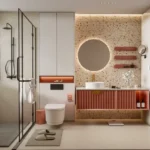 2 BHK Chandak Treesourus Malad West Bathroom With Sink Mirror And Shower