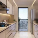 2 BHK Parkwoods Ghodbunder Road Thane West Glazed Balcony View Kitchen