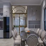 3 BHK Shree Pranam Model Town Andheri West Elegant Dining Area Interior