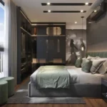 3 BHK Shree Pranam Model Town Andheri West Modern Master Bedroom Interior