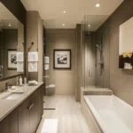 4 BHK Kripa Oasis Union Park Bandra West Luxury Bathtub Bathroom Interior